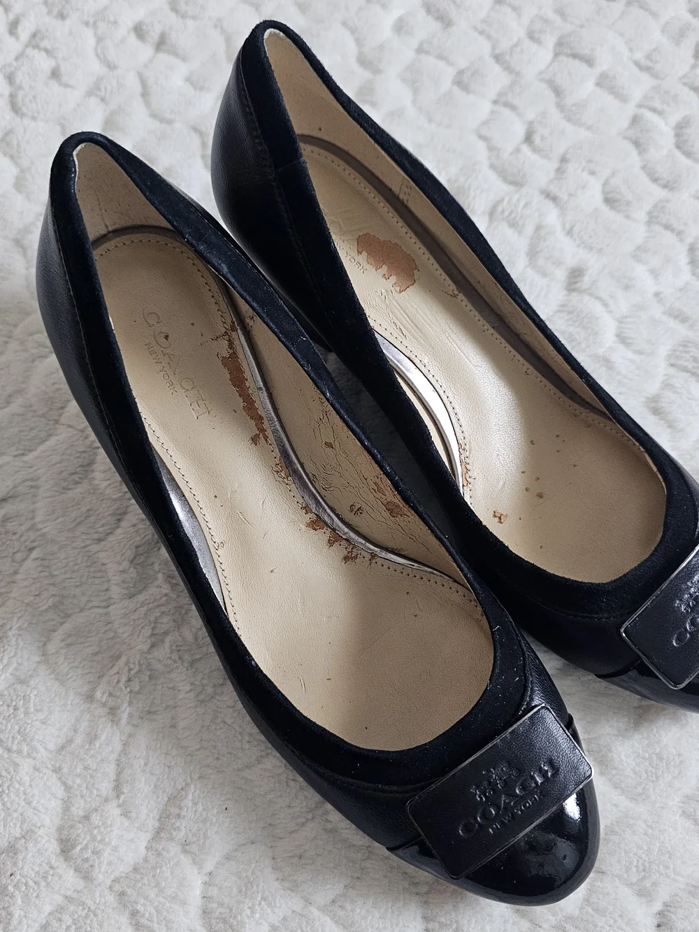 Coach Black Women's Pointed Toe Wedge Pumps - Classic Everyday Style 6